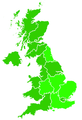 Click on a region for air pollution levels for 11/01/1998