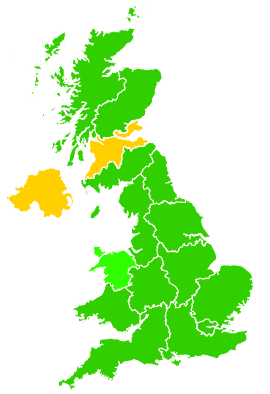 Click on a region for air pollution levels for 11/02/2010