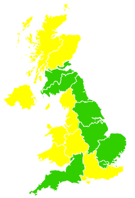 Click on a region for air pollution levels for 11/03/2008