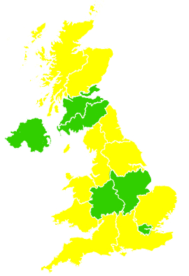 Click on a region for air pollution levels for 11/04/2006