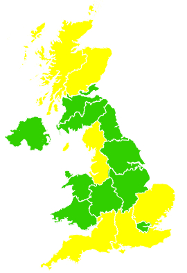 Click on a region for air pollution levels for 11/04/2011