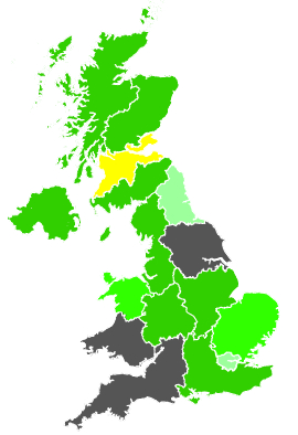 Click on a region for air pollution levels for 11/05/1987