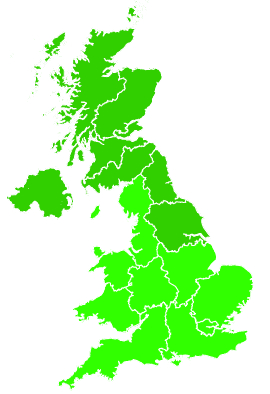 Click on a region for air pollution levels for 11/06/1995