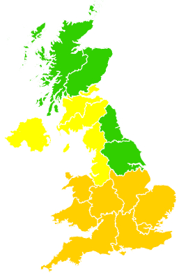 Click on a region for air pollution levels for 11/06/2015