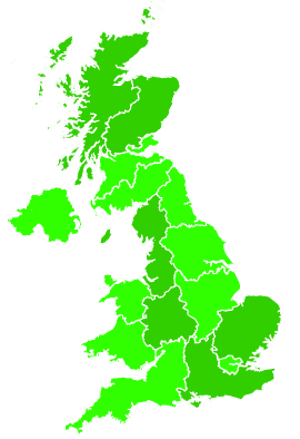 Click on a region for air pollution levels for 11/07/1992