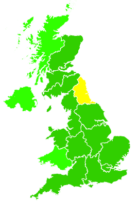 Click on a region for air pollution levels for 11/07/2014