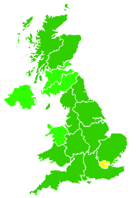 Click on a region for air pollution levels for 11/07/2023