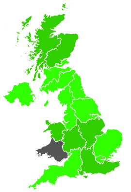 Click on a region for air pollution levels for 11/08/1988