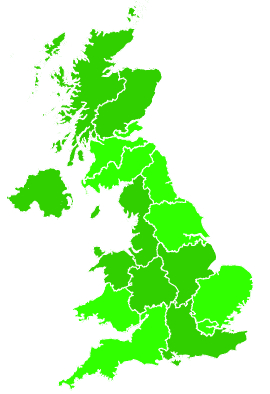 Click on a region for air pollution levels for 11/08/1993