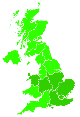 Click on a region for air pollution levels for 11/08/2006