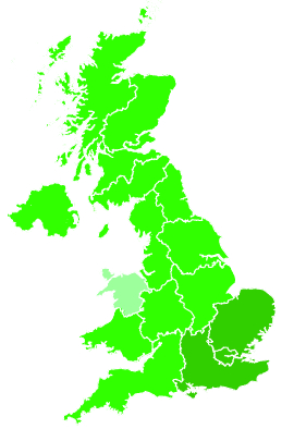 Click on a region for air pollution levels for 11/08/2021