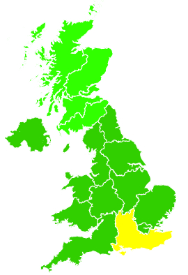 Click on a region for air pollution levels for 11/08/2024