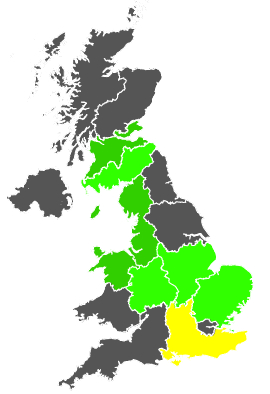 Click on a region for air pollution levels for 11/09/1986