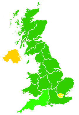 Click on a region for air pollution levels for 11/09/2014