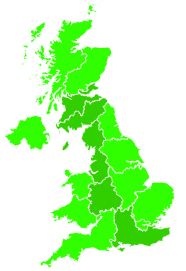 Click on a region for air pollution levels for 11/09/2018