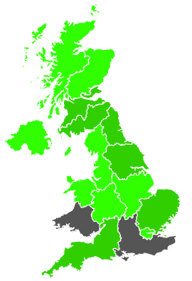 Click on a region for air pollution levels for 11/10/1988
