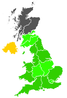Click on a region for air pollution levels for 11/10/1993