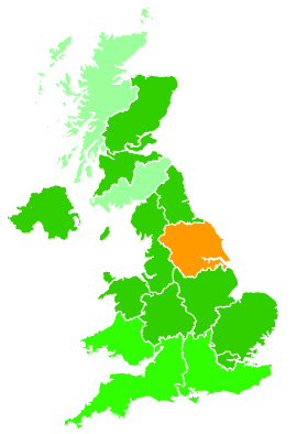Click on a region for air pollution levels for 11/10/2004