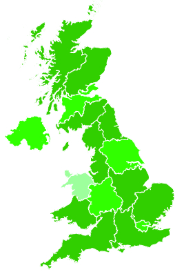 Click on a region for air pollution levels for 11/11/2022