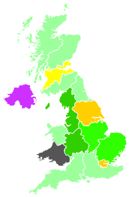 Click on a region for air pollution levels for 11/12/1991