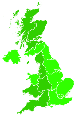 Click on a region for air pollution levels for 11/12/1994