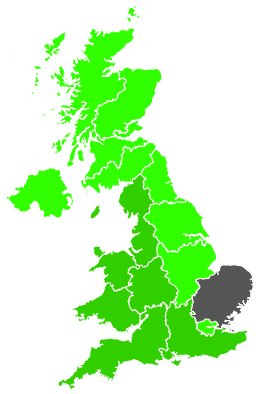 Click on a region for air pollution levels for 12/01/1996