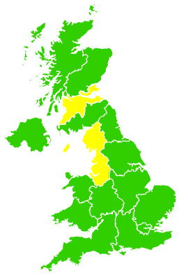Click on a region for air pollution levels for 12/01/1999