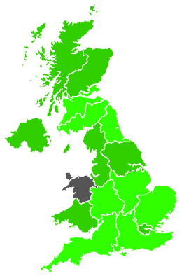 Click on a region for air pollution levels for 12/01/2002