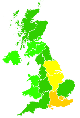 Click on a region for air pollution levels for 12/01/2025