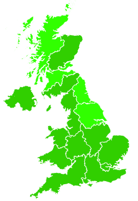 Click on a region for air pollution levels for 12/02/2007