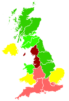 Click on a region for air pollution levels for 12/02/2012