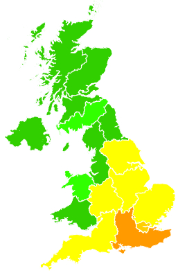 Click on a region for air pollution levels for 12/02/2013