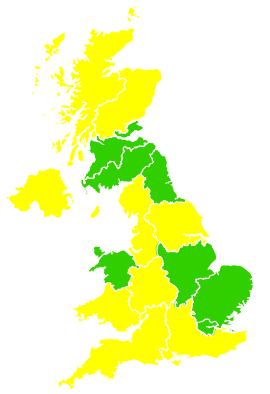 Click on a region for air pollution levels for 12/03/2008