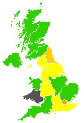 Click on a region for air pollution levels for 12/04/1992