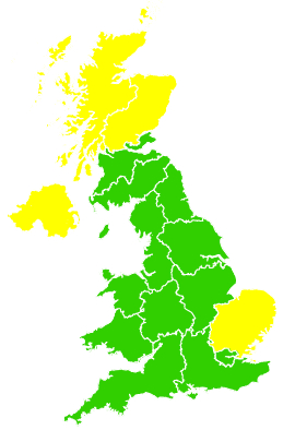 Click on a region for air pollution levels for 12/04/1993