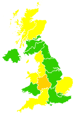 Click on a region for air pollution levels for 12/04/2006