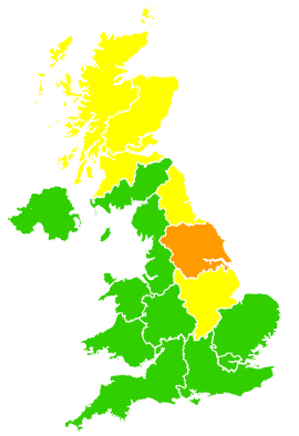 Click on a region for air pollution levels for 12/04/2013