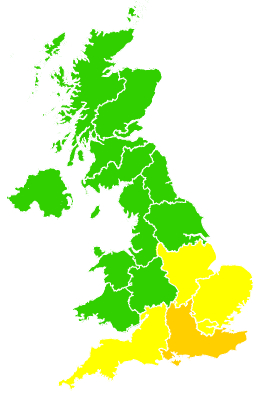 Click on a region for air pollution levels for 12/04/2020