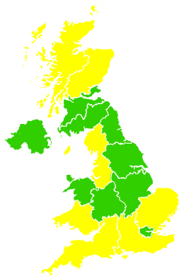 Click on a region for air pollution levels for 12/05/2003