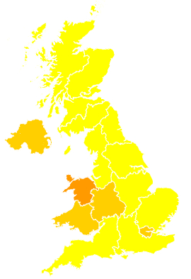 Click on a region for air pollution levels for 12/05/2016