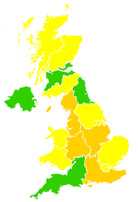 Click on a region for air pollution levels for 12/05/2025