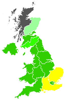 Click on a region for air pollution levels for 12/06/2001