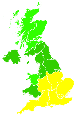 Click on a region for air pollution levels for 12/06/2014