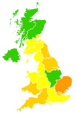 Click on a region for air pollution levels for 12/06/2015