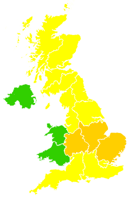 Click on a region for air pollution levels for 12/06/2025