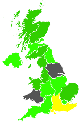 Click on a region for air pollution levels for 12/07/1989
