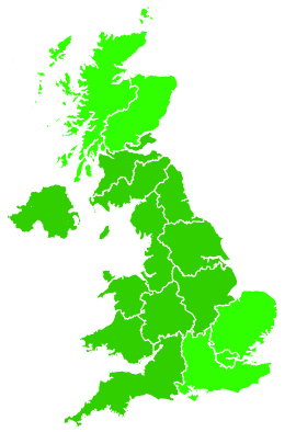 Click on a region for air pollution levels for 12/07/1998