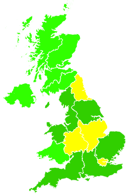 Click on a region for air pollution levels for 12/07/2014