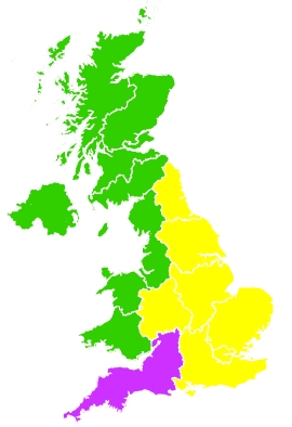 Click on a region for air pollution levels for 12/07/2022