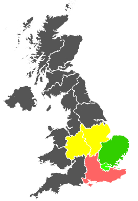 Click on a region for air pollution levels for 12/08/1984